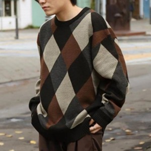 Основни мъжки кръгла врата Модна плетена продажба на пуловер за мъже