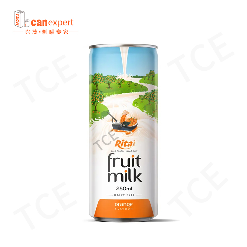 TCE-нов дизайн мляко напитки калай може 0,25 мм уплътняващи метални кутии
