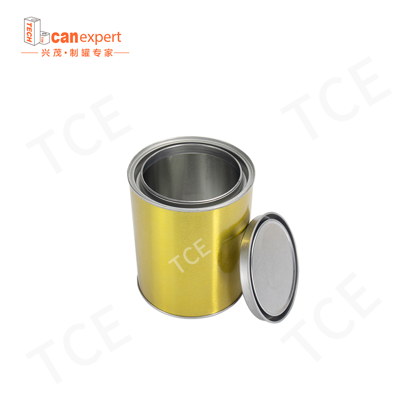1 литър метален квадрат кръгла тенекия за боя с капаци за заваряване на тяло празни кофи за боя 1L/gallon фабрично ясни кутии за боядисване