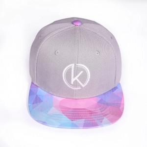 Нов стил 6 панел хип-хоп Snap Cap Cap Floral Flat Brim Print Snapback Hat Регулируема