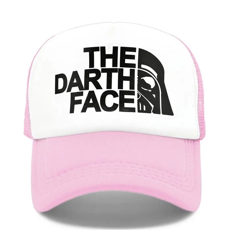 Darth Trucker Cap Star Cap Men Смешна лице шапка Бейзболни шапки Готино лятна мрежа Мреща шапка за мъже