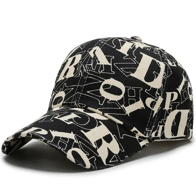 Корея за нова буква 6-панелни шапки Snapback спортни шапки Бейзбол памучни шапки за мъже за мъже