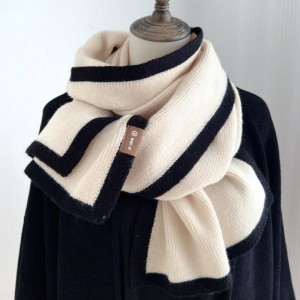 Зимен шал плетат персонализиран топъл контраст цвят меки жени плета шалове