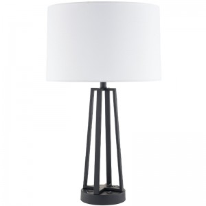 Dark Bronze NightSand Light с/off Rocker Switch, удобен изход и USB порт за зареждане в хотелската стая