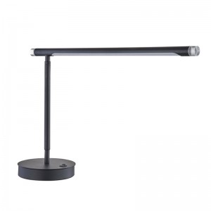Marriott регулируема LED настолна лампа с матово черно покритие и на/off Rocker Switch в хотелската стая