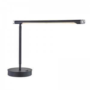 Marriott регулируема LED настолна лампа с матово черно покритие и на/off Rocker Switch в хотелската стая