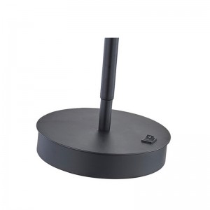 Marriott регулируема LED настолна лампа с матово черно покритие и на/off Rocker Switch в хотелската стая