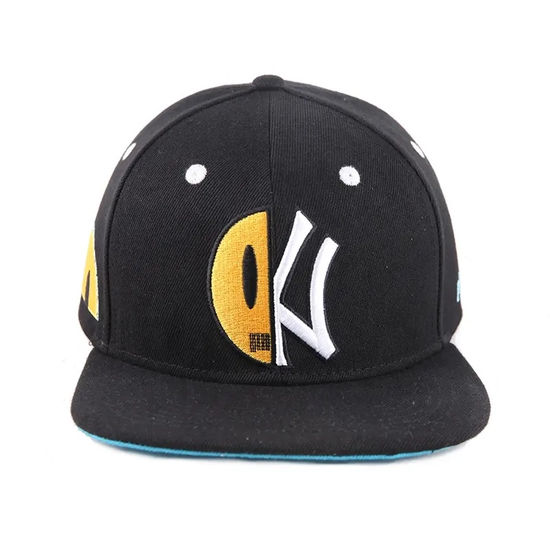 Фабрика на едро бейзболна шапка персонализиран мъже Snapback Cap 6 панел плосък ръб бродерия приспособена спортна шапка