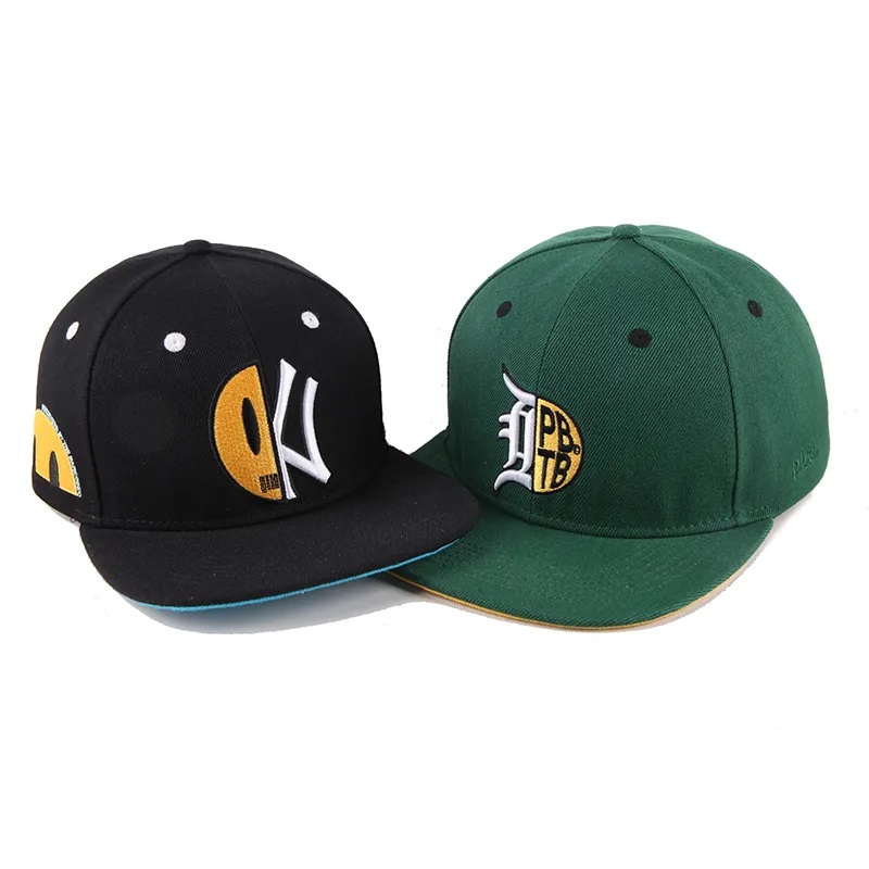 Фабрика на едро бейзболна шапка персонализиран мъже Snapback Cap 6 панел плосък ръб бродерия приспособена спортна шапка