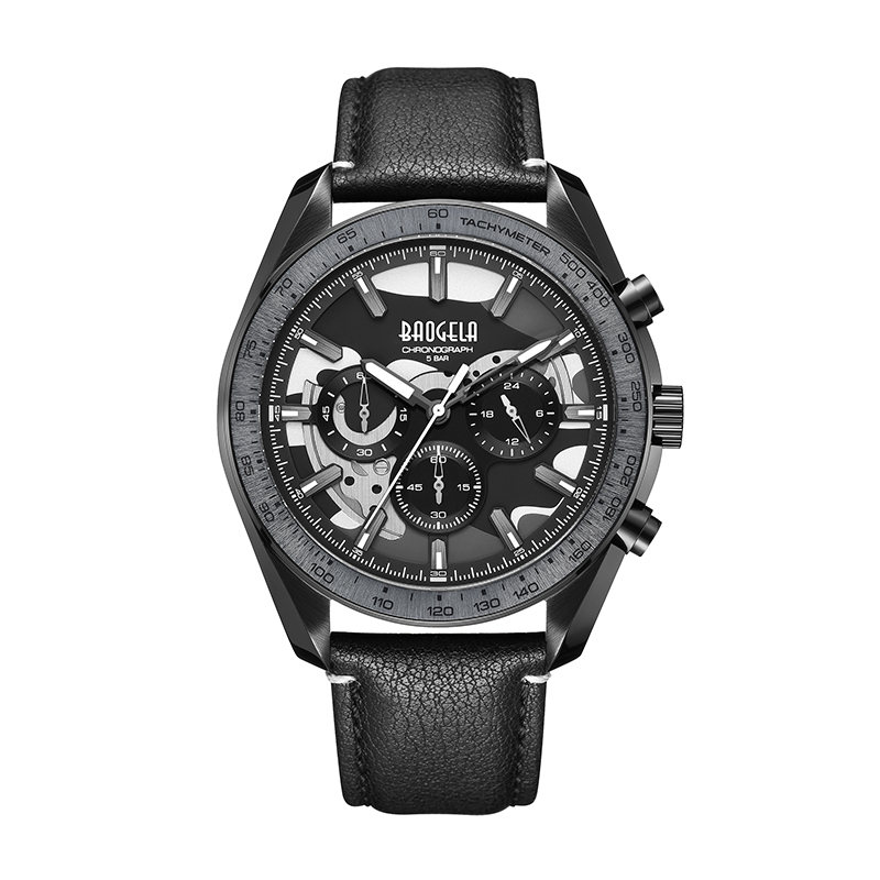 Baogela New Luxury Men Sport Quartz Male Chronograph Calenger Japan Motion