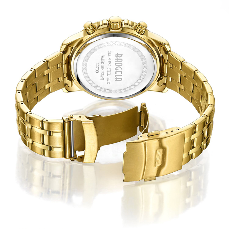 Baogela Quartz Men Gold Watch Top Brand Луксозна армия Военни китки часовници часовник Мъже релогио Маскулино Бизнес Wristwatch 22700