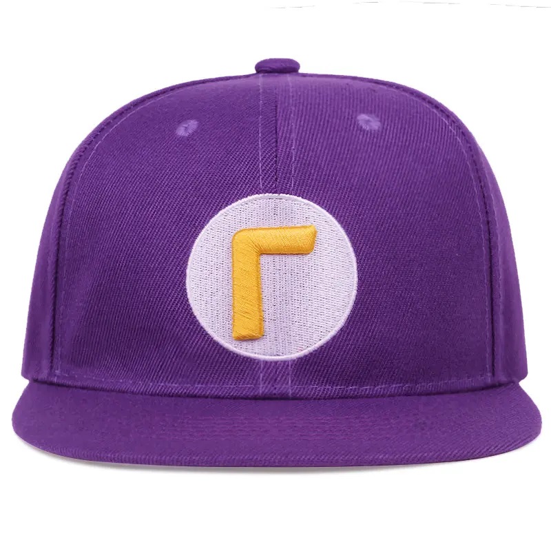 Модна жена мъже шапка 3D бродерия лого за щракване капачка 6 панел памучен хип -хоп капачка на открито спортна бейзболна плоска шапка