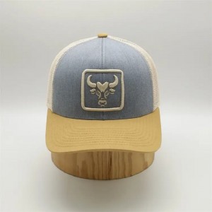 OEM персонализиран 6 панел Предварително извит ръб Мреша Snap Back Sports Hats, Truck Truck Gorras, 3D бродирана капачка за камион на лого