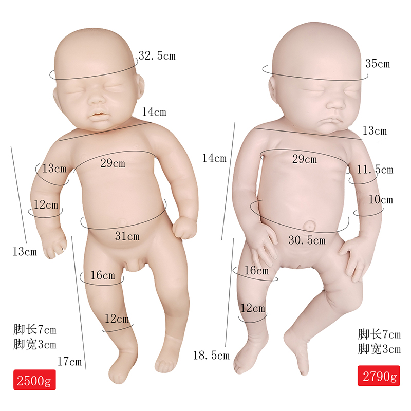 Висока симулация Преродена кукла Силиконовият материал Reborn Baby Seeple Silicone Reborn Doll реалистична (предварително изработка)