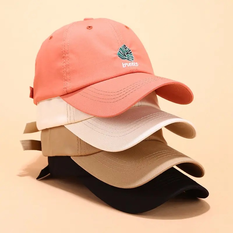 Памучен персонализиран 6 панел татко шапка, бродирано лого неструктурирана татко шапка по поръчка
