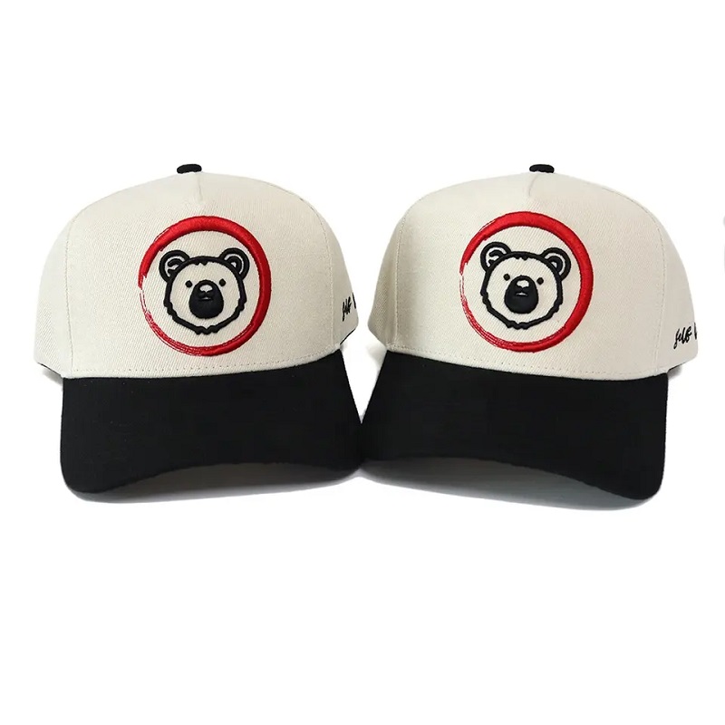 Нови горещи персонализирани дизайн 5 панели Възрастни памучни бейзболни шапки с 3D бродерия лого спортни шапки за мъж и жени