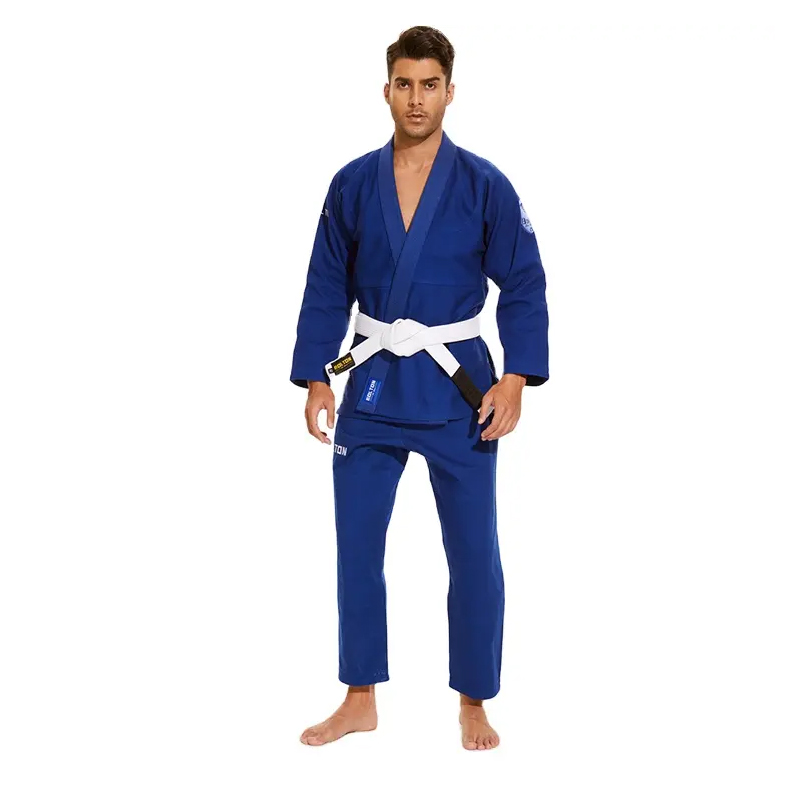 2023 Промоции на производителя Висококачествена трайна дишаща тъкан BJJ Kimono, Pakistan BJJ GI в ярко синьо