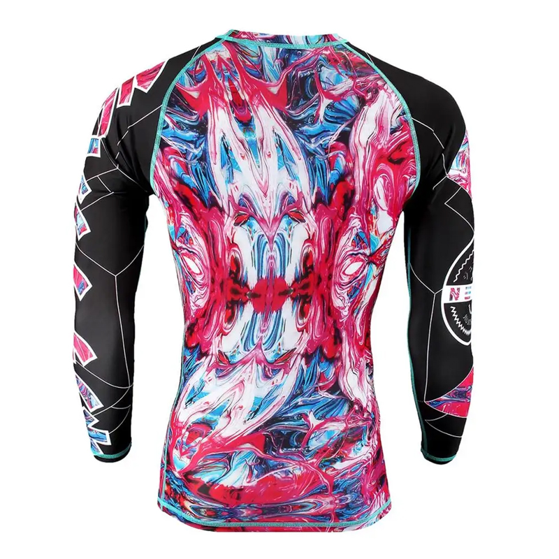 Удобни деца BJJ GI Rash Guard, обрив охрана за жена с пълен печат