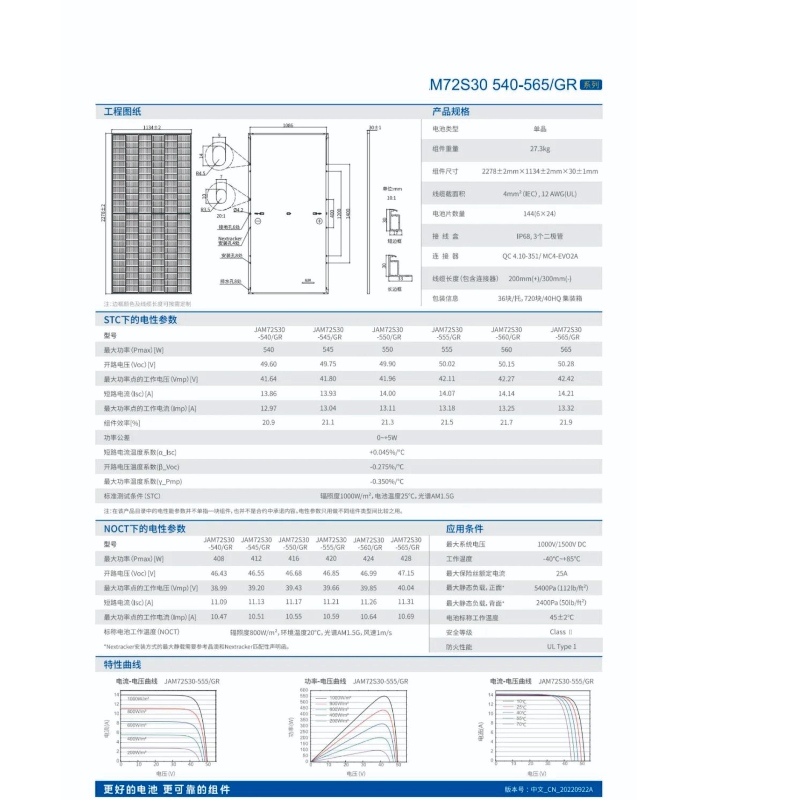 Висока ефективност 540-555 W Фотоволтаична панела за слънчеви модули Система онлайн продажба
