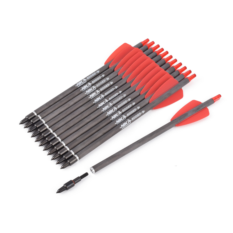 Nika Archery 113167-02 ID6.2mm 7.5inch въглеродни влакна болтове пластмасов нок стрелба с лък Kobry система adder \\ t