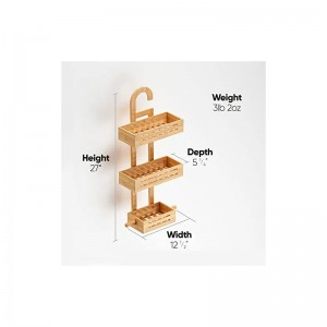 Общ бамбук висящ багажник за душ