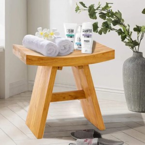 Градинска вана душ хидротерапия водоустойчива столче бамбук багажник за съхранение на багажника за съхранение на организатора ...