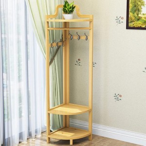 Висококачествен ъглов шелф за съхранение на палто за съхранение на пода за триъгълник за спалня хол