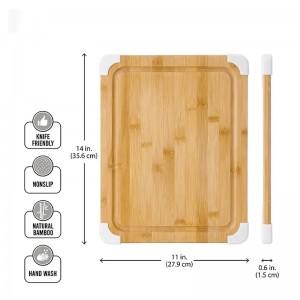 Бамбуково многофункционална борда за рязане на антикиди