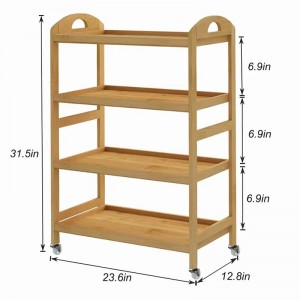 Преленото превозно средство за управление на съхранение е трайно и лесно се придвижва автомобил за съхранение на бамбук