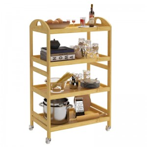 Преленото превозно средство за управление на съхранение е трайно и лесно се придвижва автомобил за съхранение на бамбук