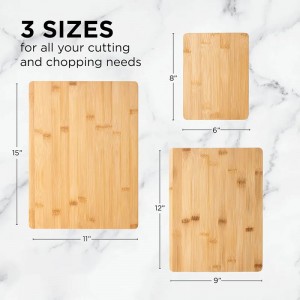 Бамбукова дъска за сервиране на храна