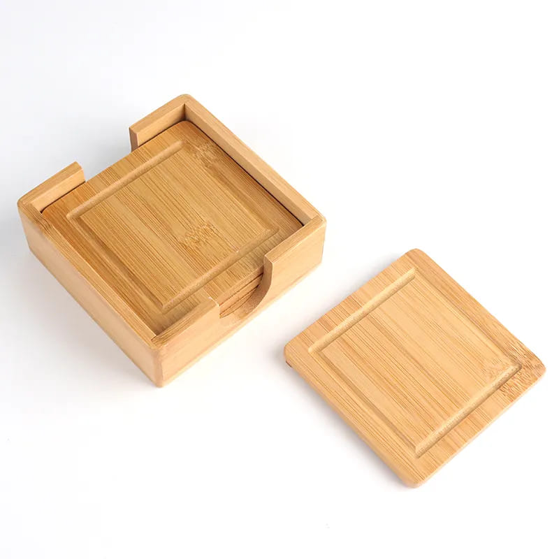 PREMIUM BAMBOO 5 PIERS COASTERS COT, каботаж за напитки бира