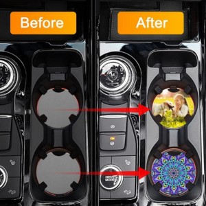 Гореща продажба Натурална каучукова кола с празно бяло за сублимационна чаша с кабинет