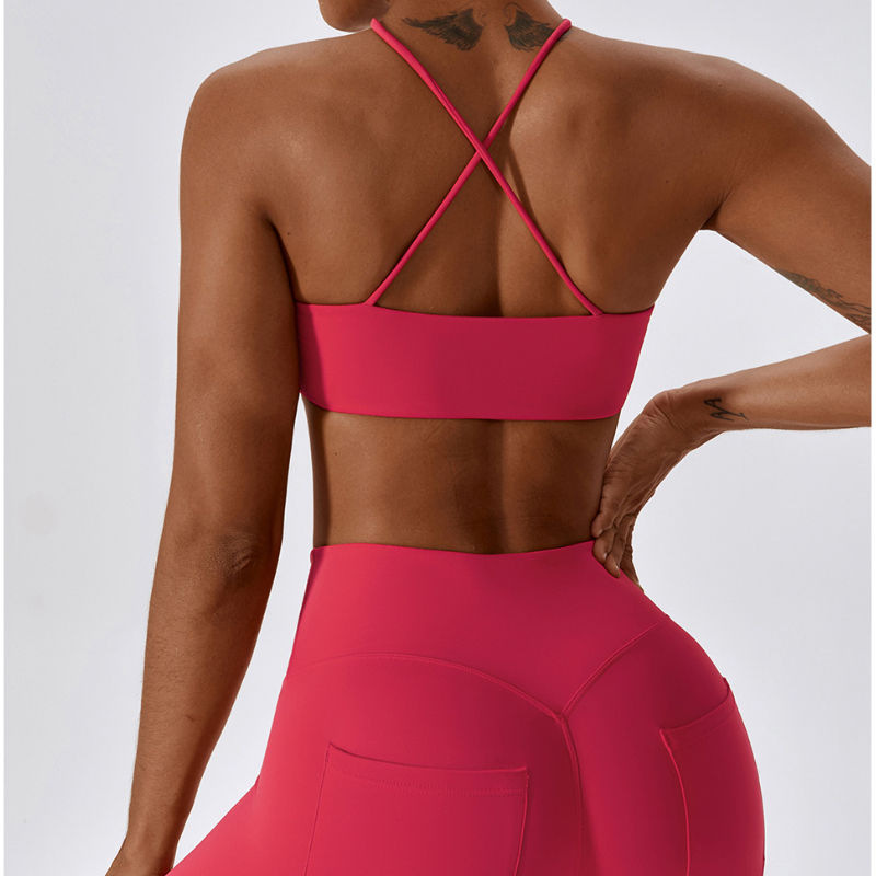 SC1061 Sport Bra и гамаши комплект йога конюнто йога костюм за жени на открито фитнес износване