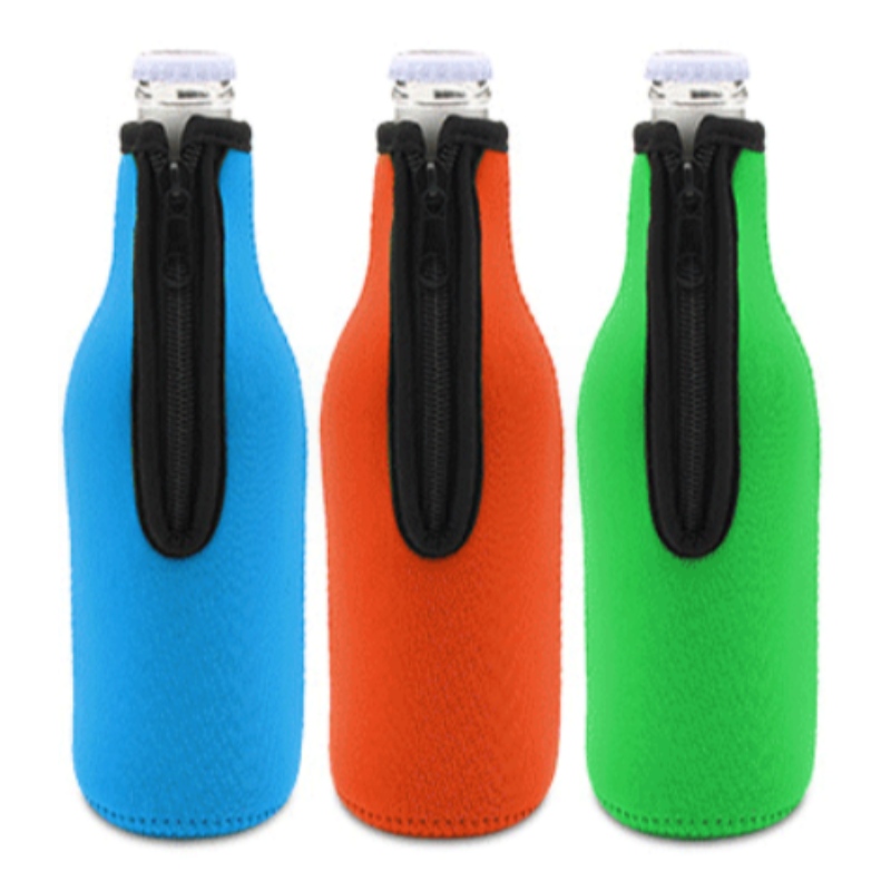 Neoprene Beer Beth Bottle Gooler Bag 330ml Термично изолиран капак с цип за парти към къмпинг 12oz бира стъклена бутилка ръкав