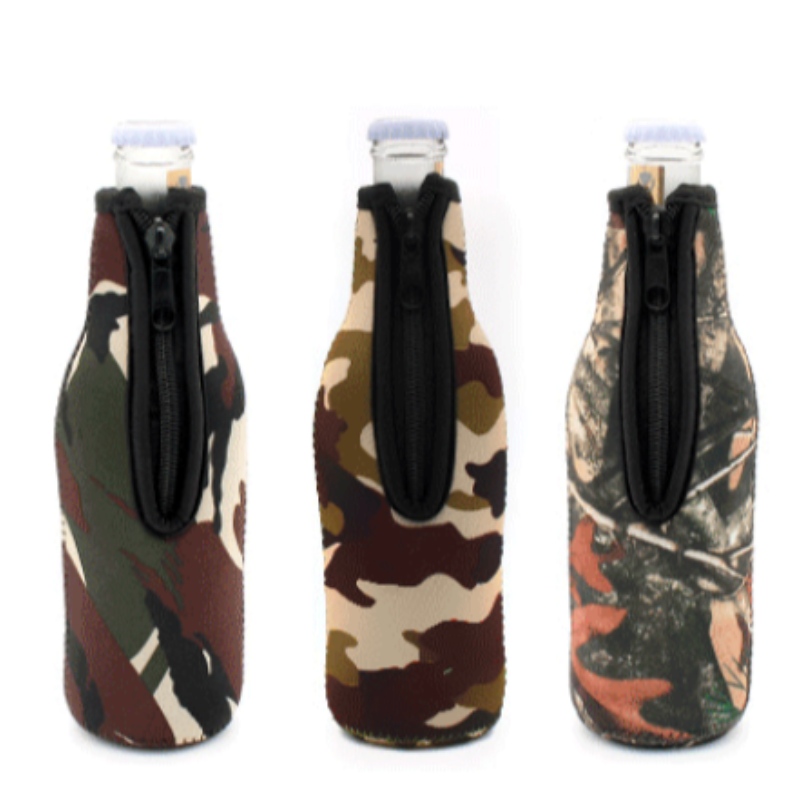 Neoprene Beer Beth Bottle Gooler Bag 330ml Термично изолиран капак с цип за парти към къмпинг 12oz бира стъклена бутилка ръкав