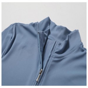 SC1072 Безплатна проба с дълъг ръкав Zip отгоре едно парче фитнес зала