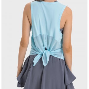 SC10258 върхове Бързо сухо монтиран резервоар Топ фитнес спорт йога пролетна модна рокля блуза йога жилетка резервоар върхове върхо...