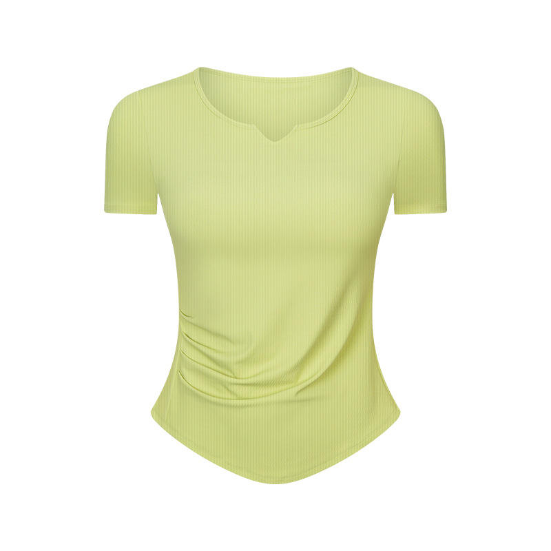 SC10274 Slim Fit Тениска Жени спортни плътно прилепнали йога тениска с йога за йога за жени йога топ тениска