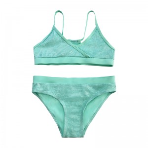 Едно парче плътен цветен бански костюм за деца