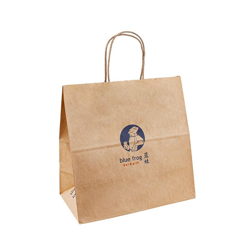Лого на хартиена чанта Kraft чанта Персонализирана мини хартиена чанта парти болса благодаря хартиена торбичка малка хартиена торбичка