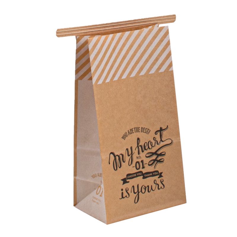 Персонализирани отпечатани хартиени торбички за изнасяне на ресторант, за да се опаковат опаковки