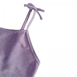 Лилав деца \\\\ \'salter bow basic сребърна тел за еднократно бански костюм