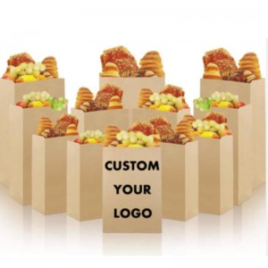 Биоразградима биоразградима пекарна за кафе на зърна Персонализирана цветна храна Крафт кафяво без дръжка SOS отнема хартиена то...