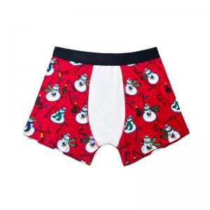 Персонализирано лого висококачествено дишащо боксьор за възрастни със солидни цветни мъжки къси бельо