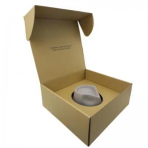 Кафява поща шапка отгоре доставка за опаковка за опаковане на хартия за подарък