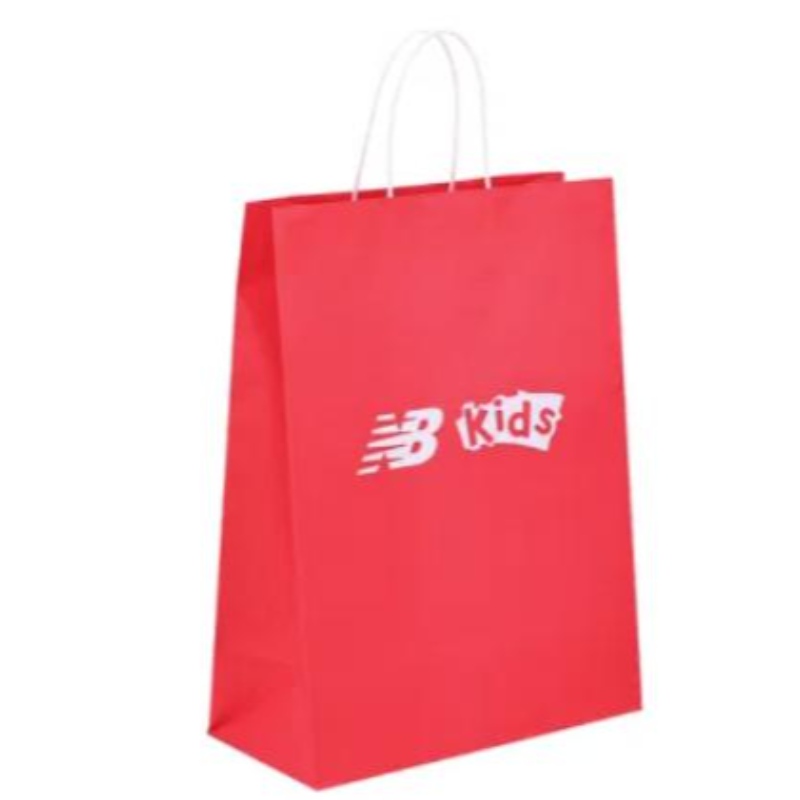 Бяло кафяв крафт рециклиран персонализиран пазаруващ превозвач Извадете търговията на едро на едро модна подарък промоционална хартиена чанта