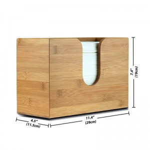 Бамбук сгъваеми хартиени кърпи дозатор