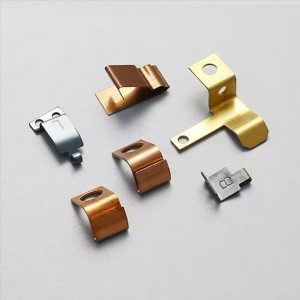 OEM персонализирани метални щамповани части Медна стомана Електрически Електрически Електронен контакт
