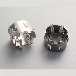 Услуга за производство по поръчка Черно прахово покритие Алуминиево щамповане Огъване Щанцоване Формиране на части за количка з...